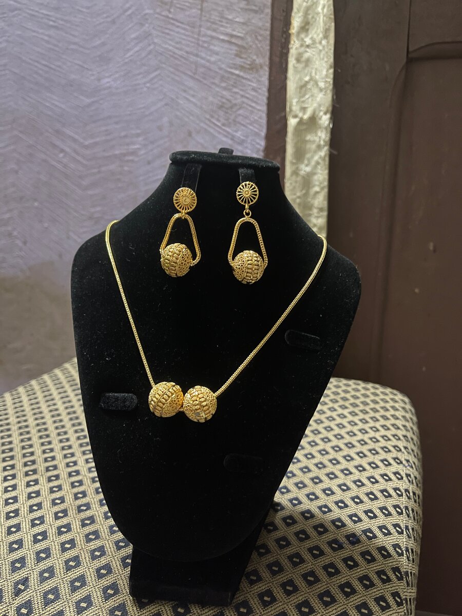 Set de Bijoux Doré Élégant