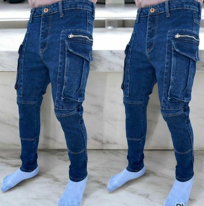 Jeans cargo hommes tendance