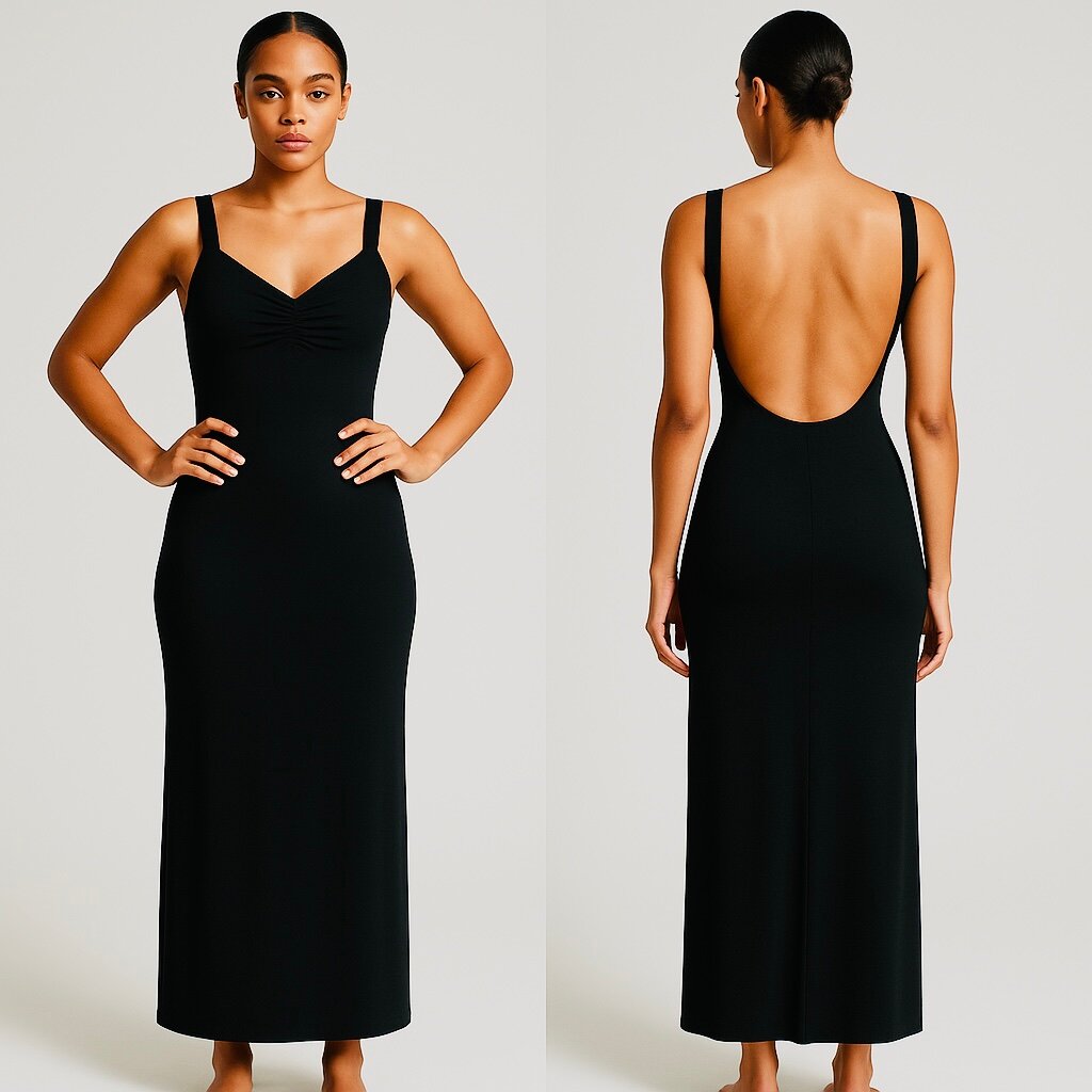 Robe de soirée noire élégante