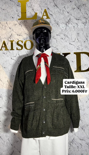 Cardigan en laine XXL élégant