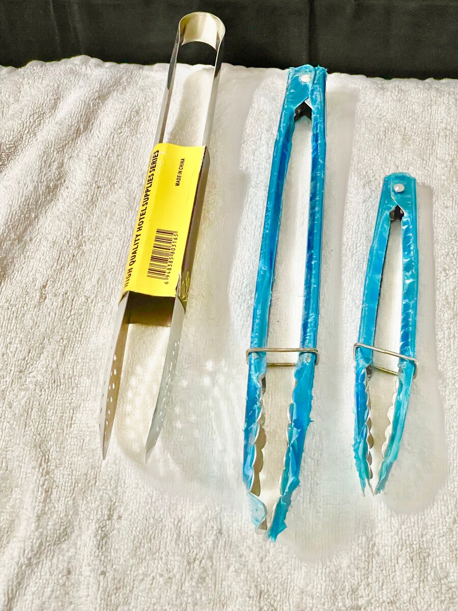 Pinces de cuisine en acier inoxydable