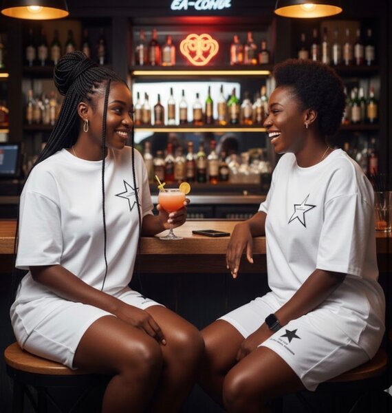 Ensemble T-shirt et Short Blanc