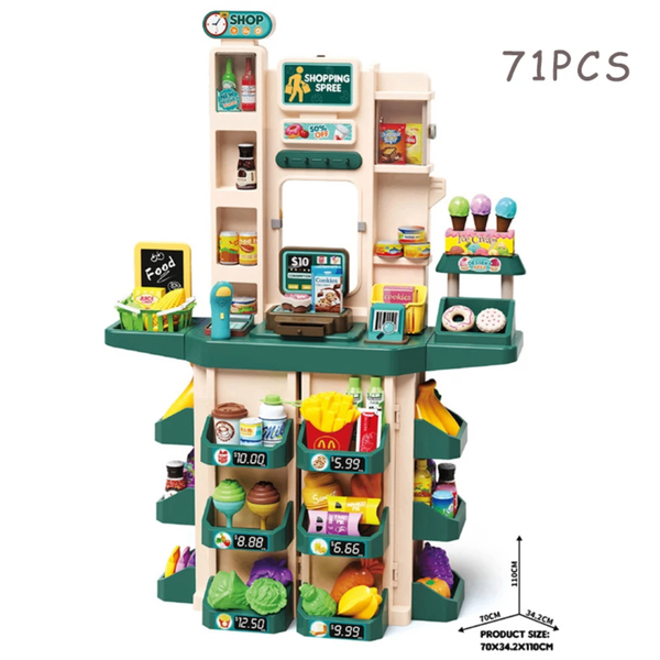 Jeu de Marché avec 71 Pièces