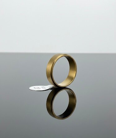 Anneau en titane brossé