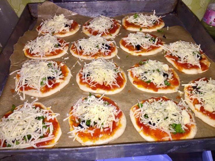 Mini pizzas gourmandes