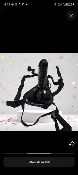 Harnais avec Gode Ceinture Noir