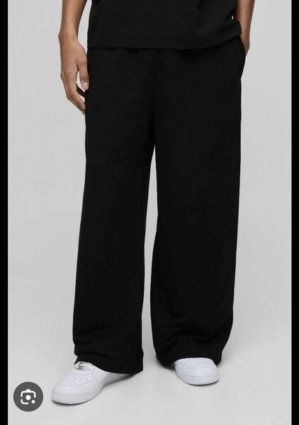 Pantalon ample noir unisexe