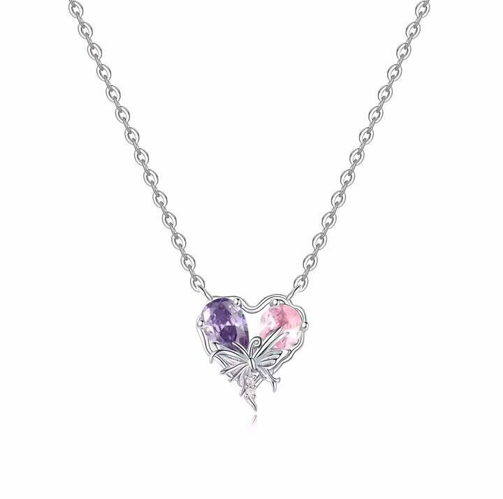 Collier Cœur Papillon Bijoux