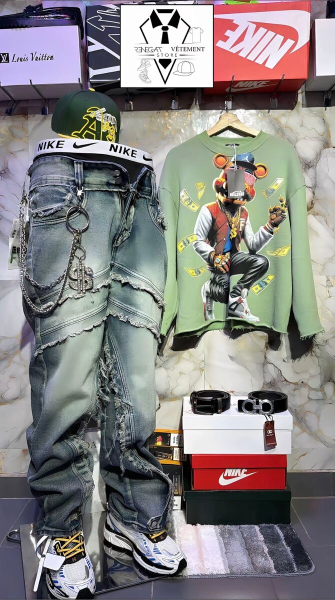 Jean cargo mode urbain