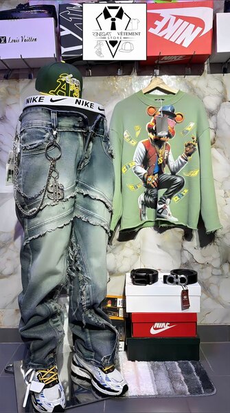 Jean cargo mode urbain