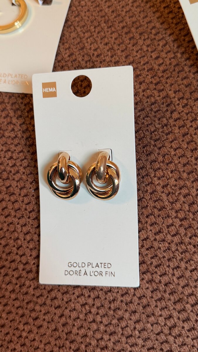 Boucles d'oreilles dorées