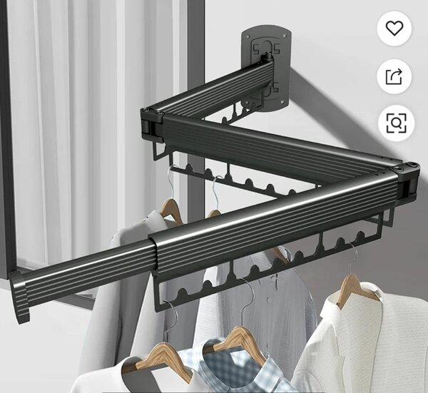 Étendoir à linge mural pliable