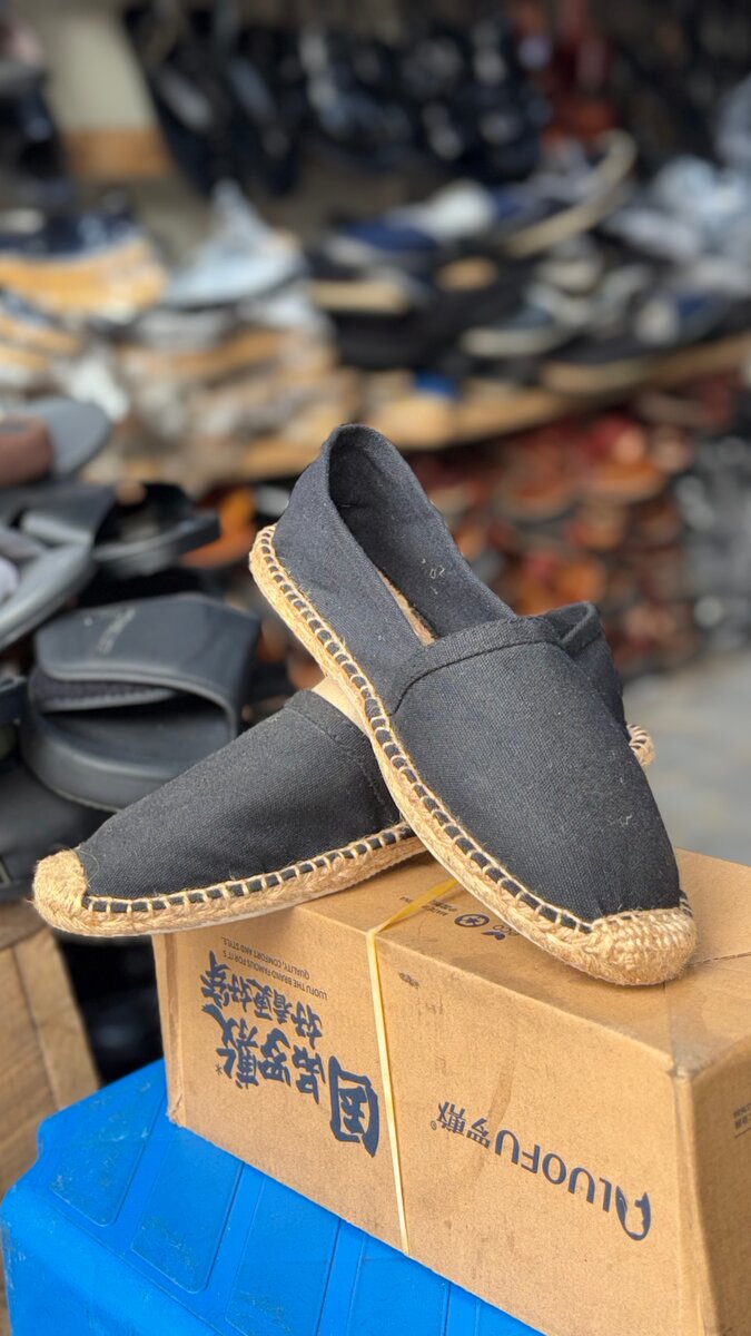 Espadrilles en toile noire