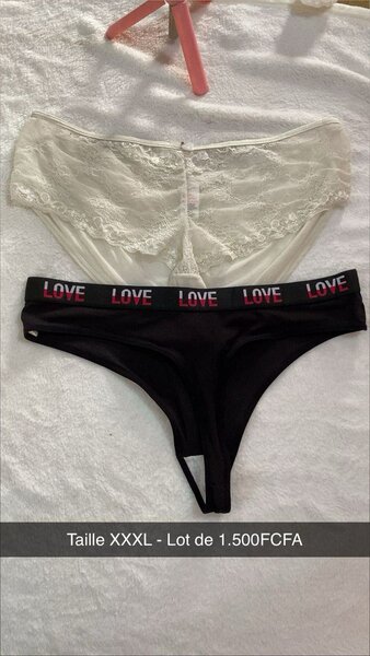 Lot de 2 Culottes Taille XXXL