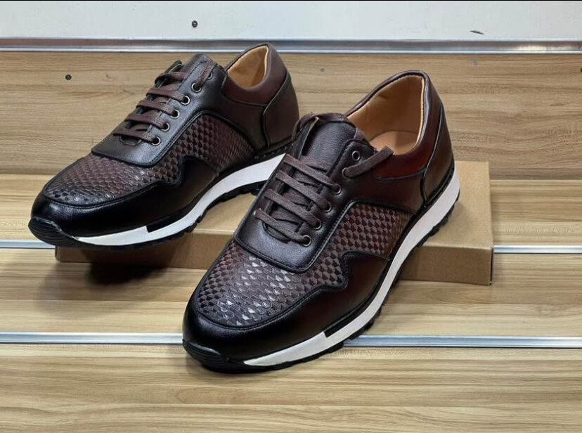 Baskets en cuir homme élégantes