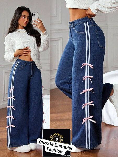 Jean large tendance femme