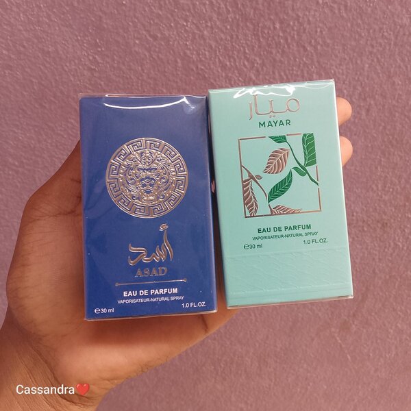 Parfum miniature ASAD et MAYAR
