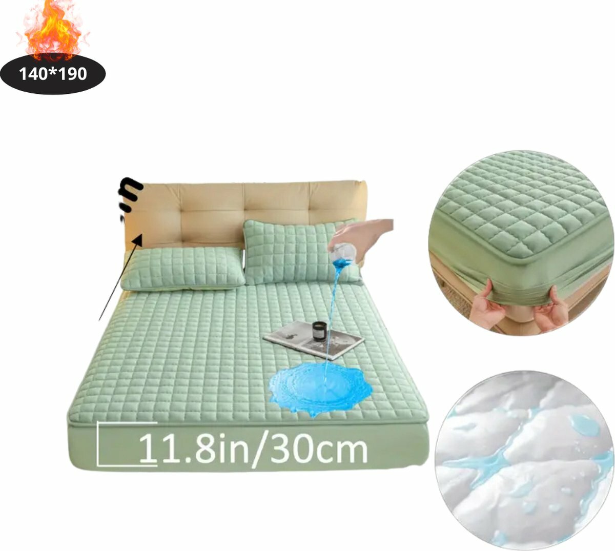 Matelas chauffant imperméable