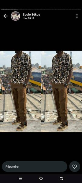 Ensemble chemise homme