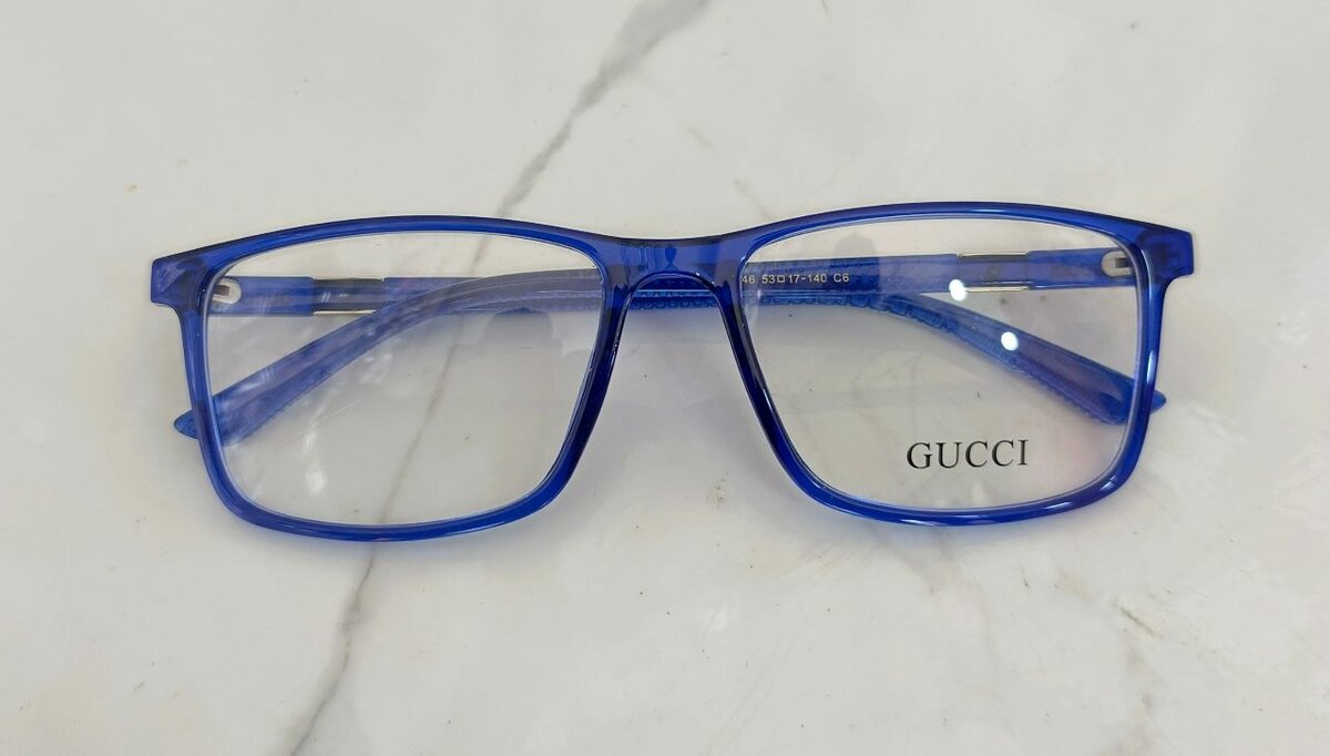 Lunettes de vue Gucci bleues