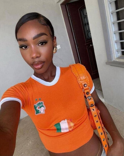 T-shirt orange Côte d'Ivoire