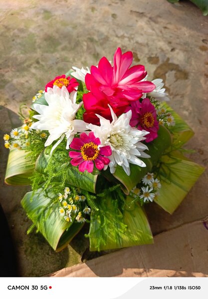 Bouquet floral coloré