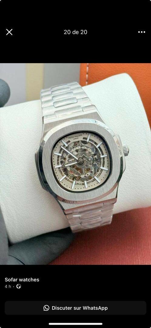 Montre élégante en acier inoxydable