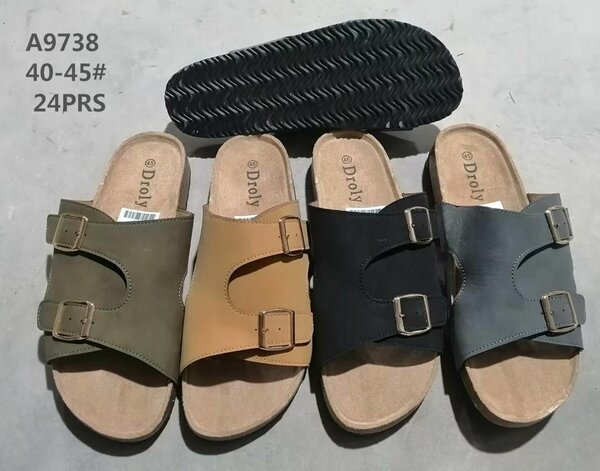 Sandales cuir homme réglables