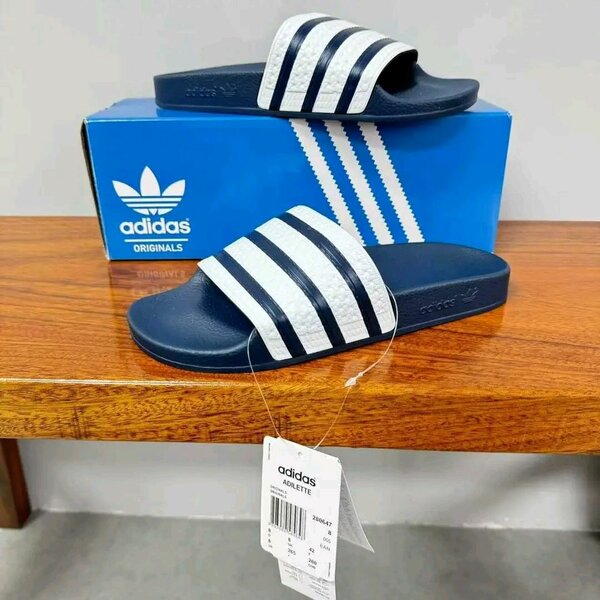 adidas Originals Slide bleu marine