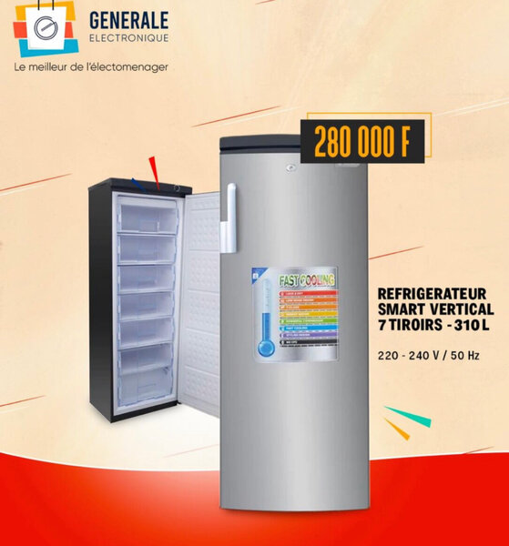 Réfrigérateur Vertical 310L