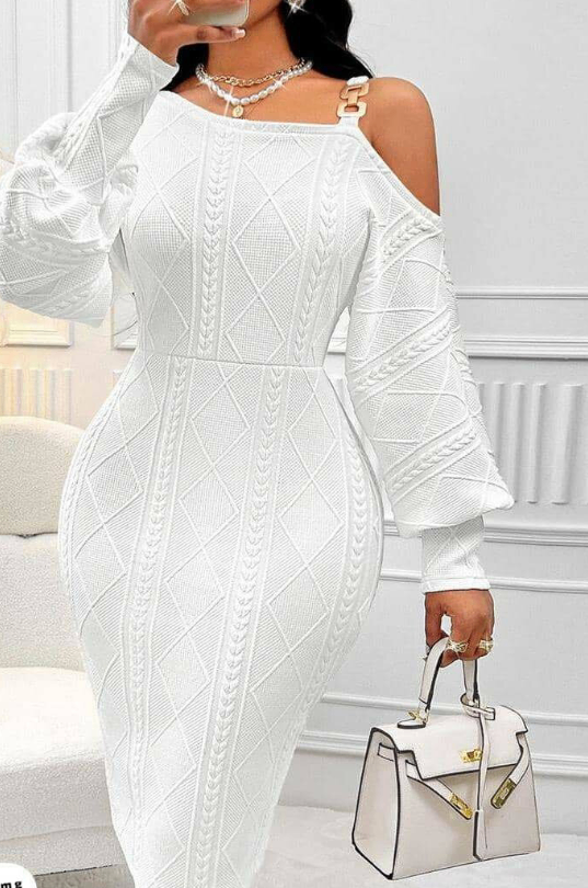 Robe tricot chic femme