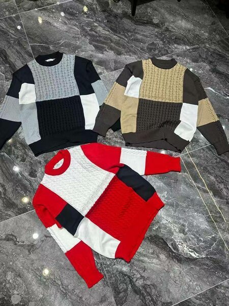 Pulls colorés patchwork