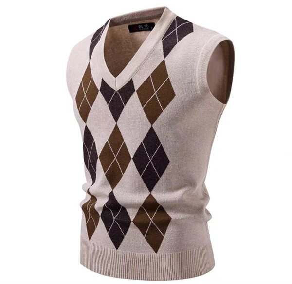 Chic Pull Sans Manches Homme