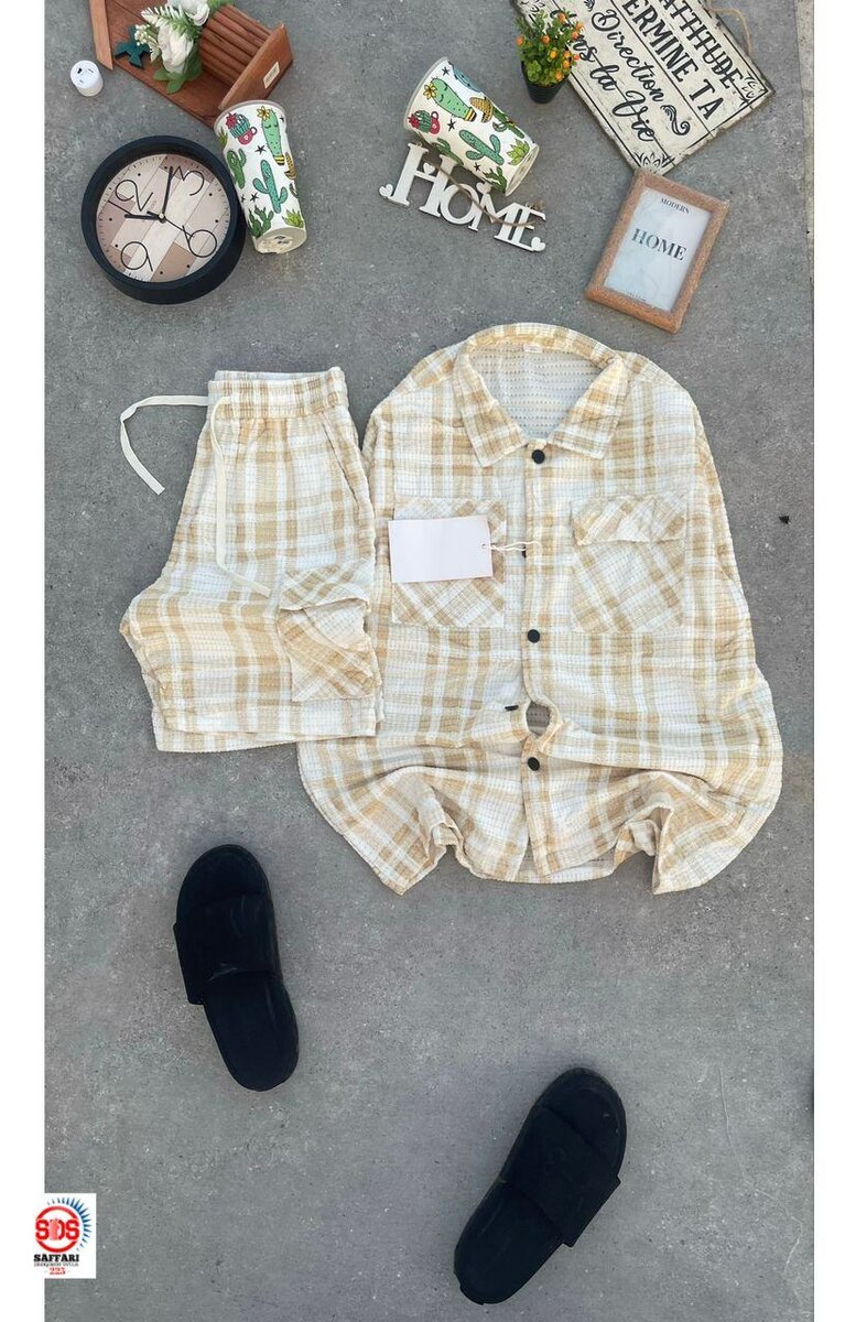 Pyjama à carreaux doux