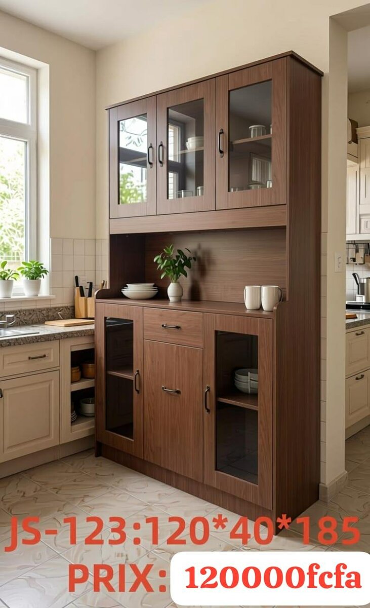 Meuble de cuisine haut bois