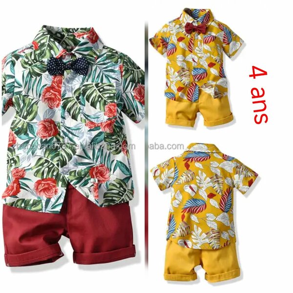 Ensemble floral garçon