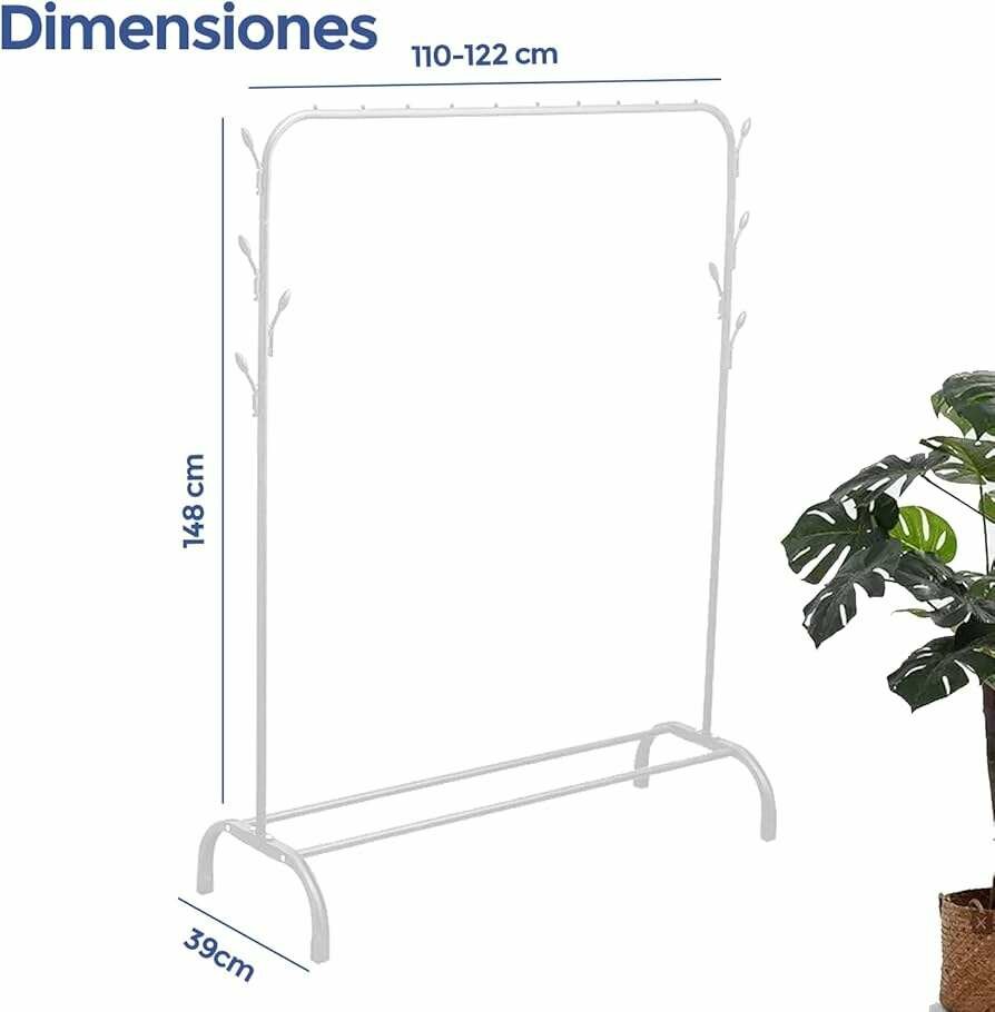 Portant vêtements ajustable moderne