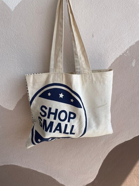 Sac cabas en coton réversible