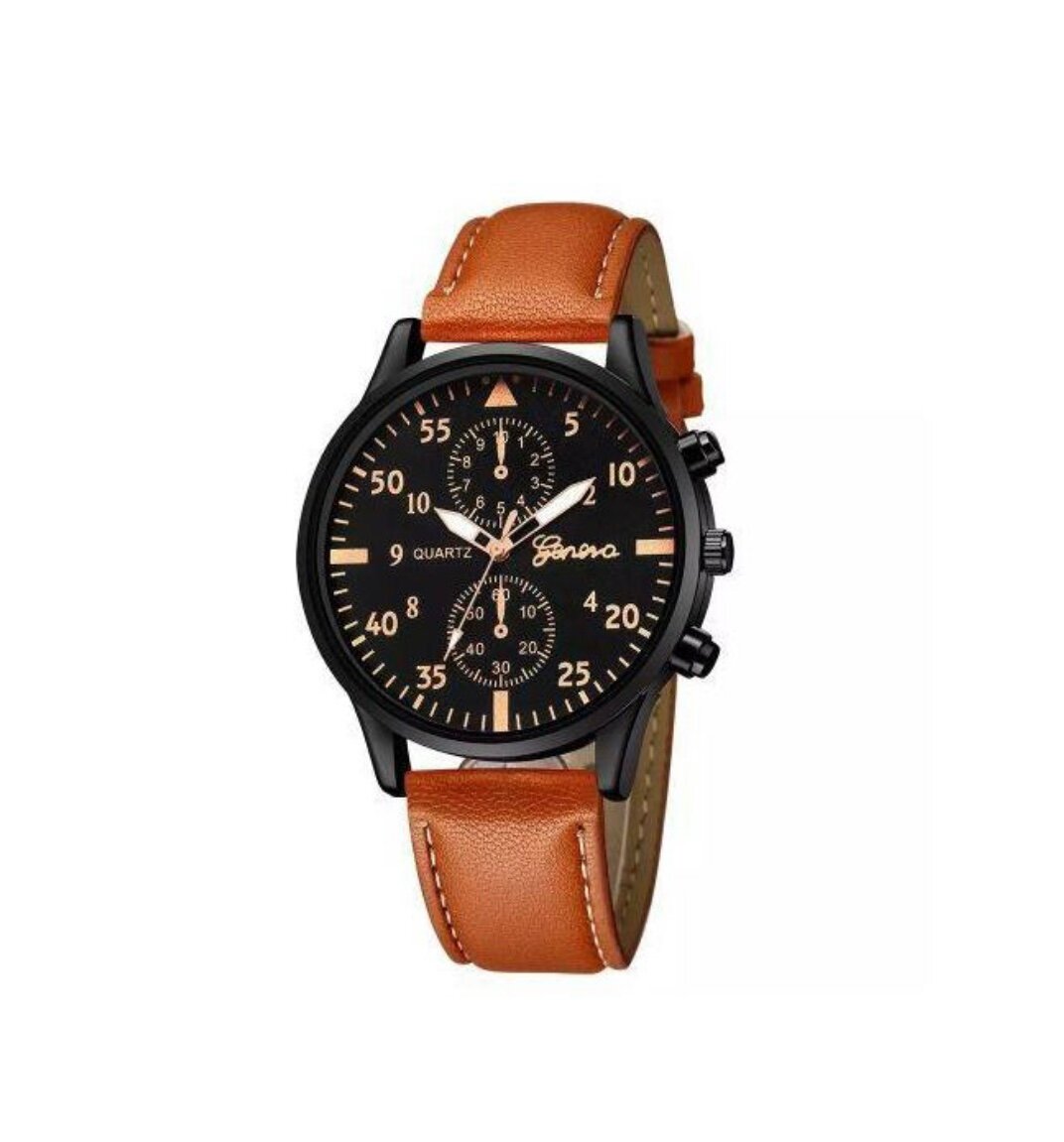 Montre Homme en Cuir Élégante