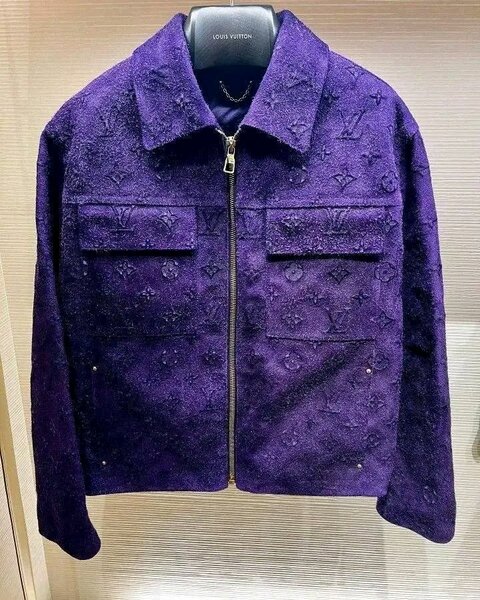Manteau Louis Vuitton violet velours