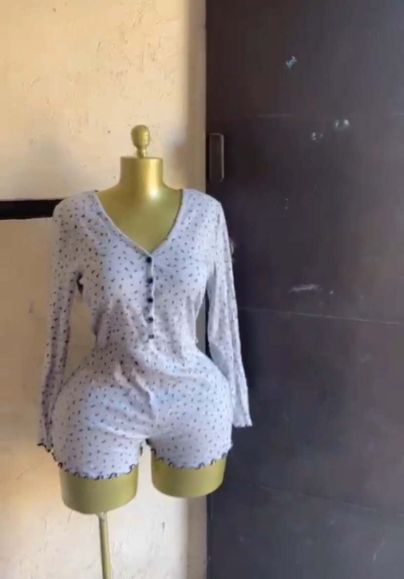 Pyjama court femme chic