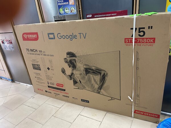 Tv smart 75" Google TV 4K qled