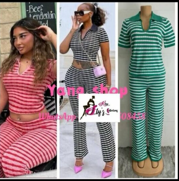 Ensemble à Rayures Élégant