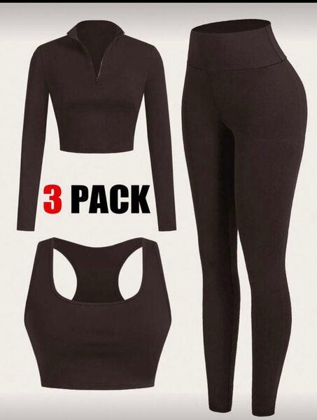 Ensemble de sport 3 pièces pour femme