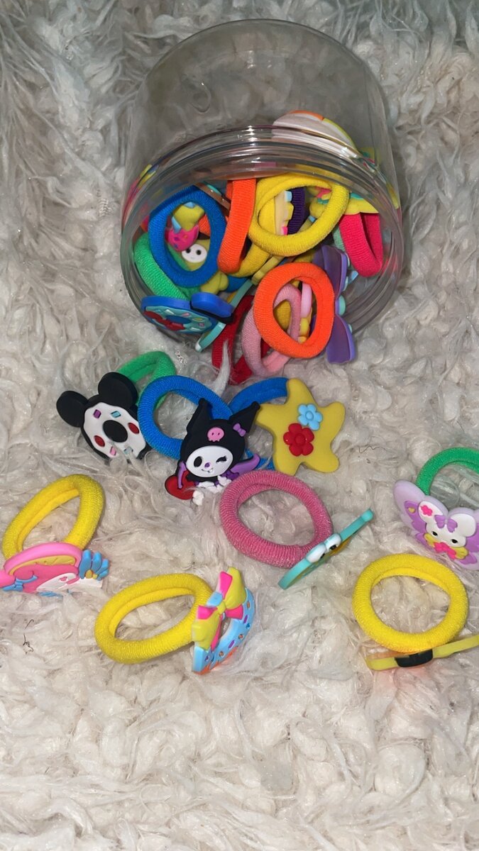 Élastiques à cheveux colorés