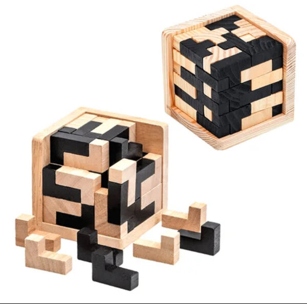 Puzzle 3D en bois éducatif