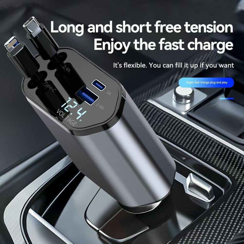 Chargeur voiture 4 ports USB Type-C