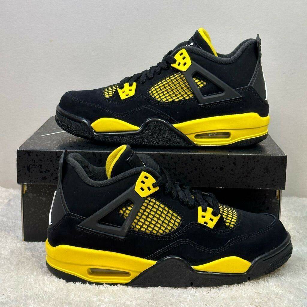 Sneakers noir jaune vif