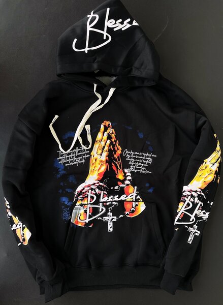 Sweat à capuche "Blessed"