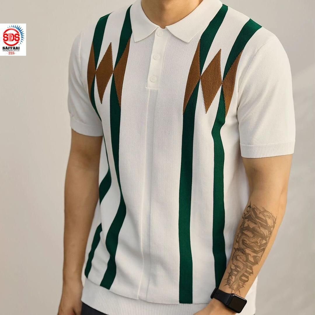 Polo rayé pour hommes